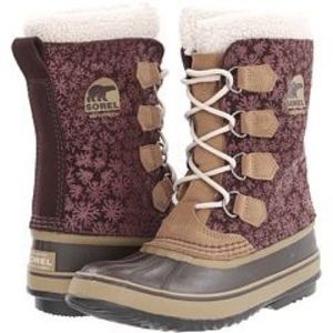 Sorel Waterproof Insulated Graphic Boots Purple